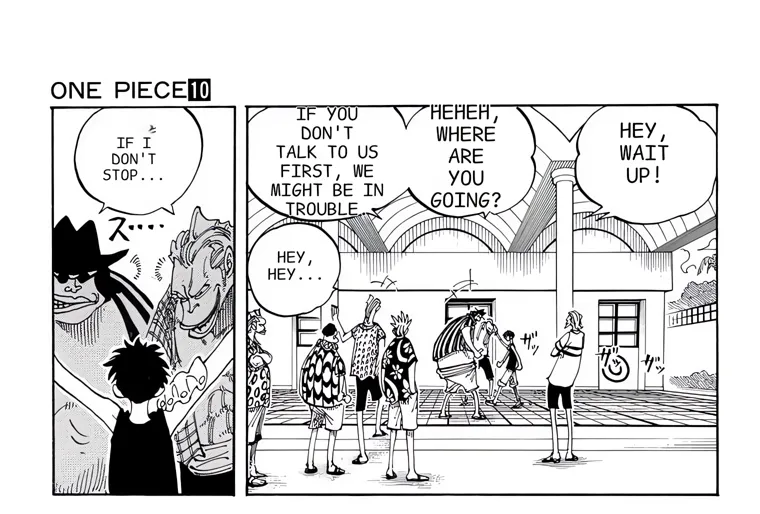 one piece manga scanlation after translation