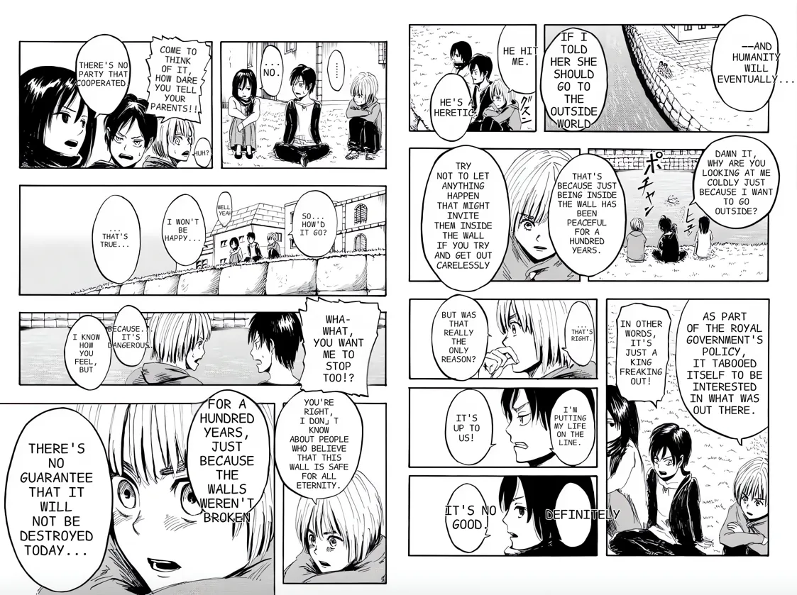 Manga Translator result with clean speech bubbles and preserved manga layout